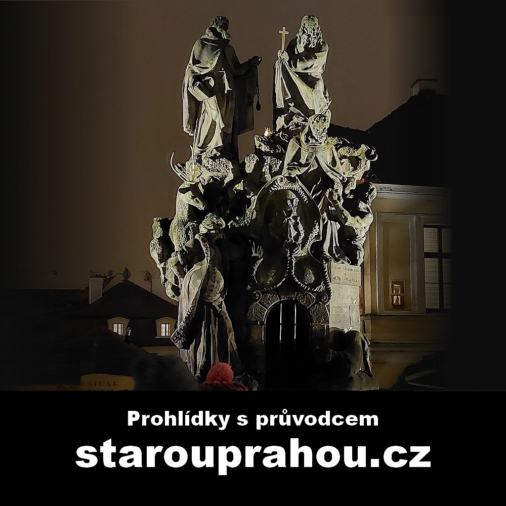 Sousoší sv. Jana z Mathy, Felixe z Valois a Ivana, pražský Turek a vězení pro křesťanské otroky